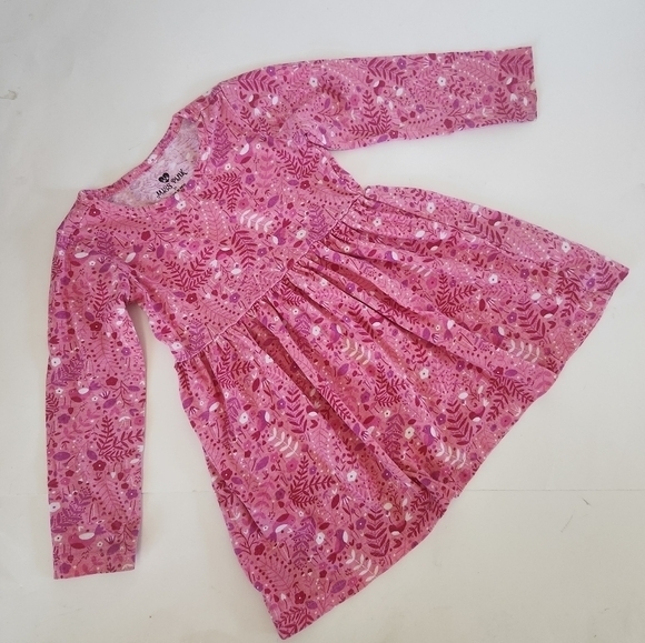 Miss Pink Long Sleeve Floral Flare Girls Dress 3T - Picture 2 of 6